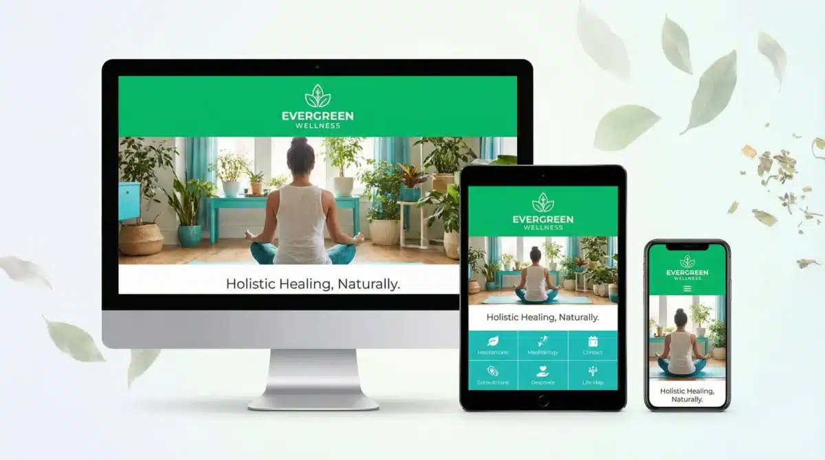 mobile responsive website design wellness practices