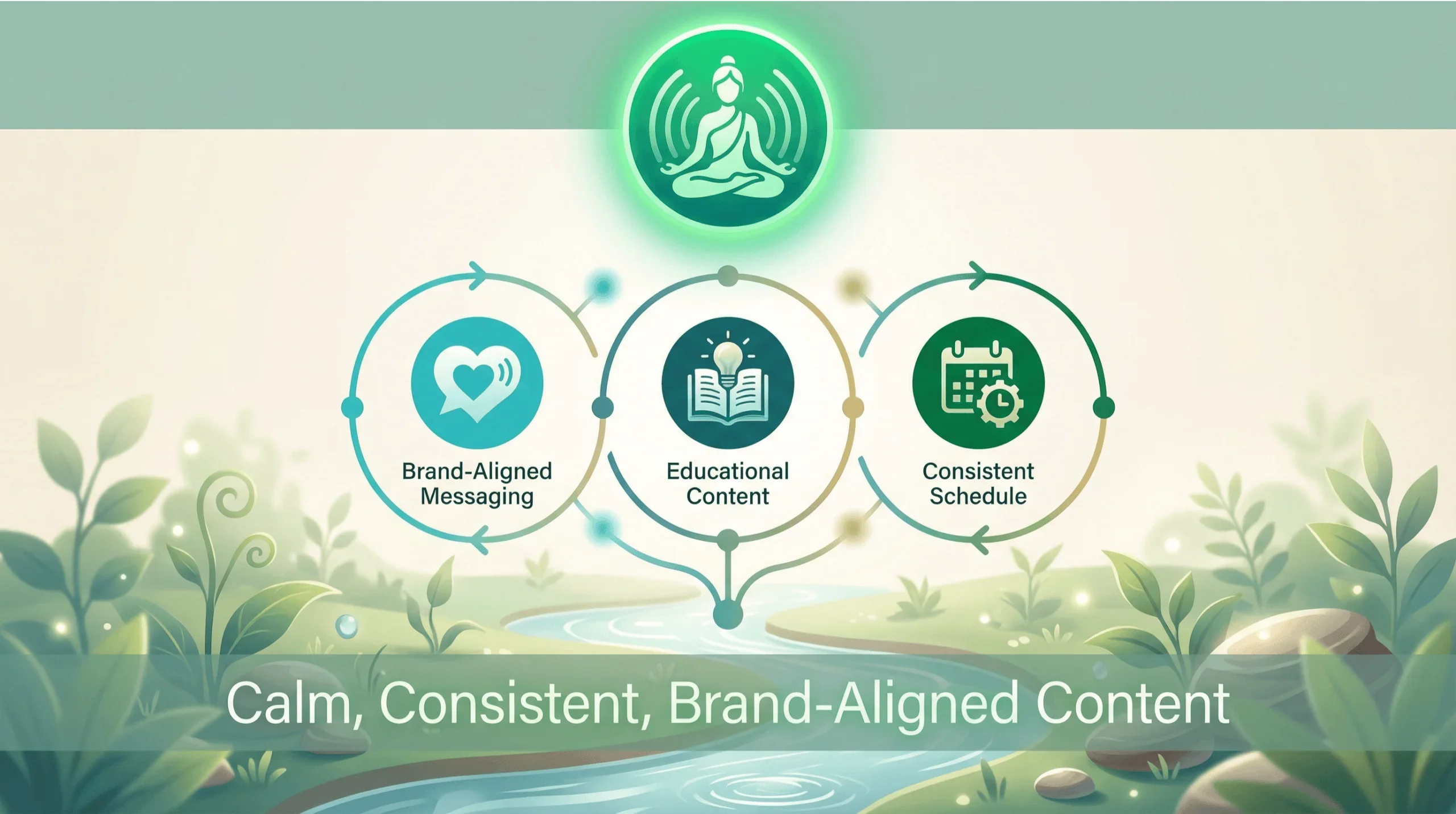 calm consistent social media strategy holistic medicine scaled