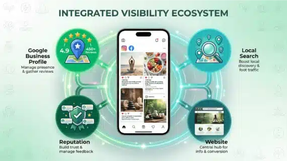 integrated visibility ecosystem social media local seo scaled