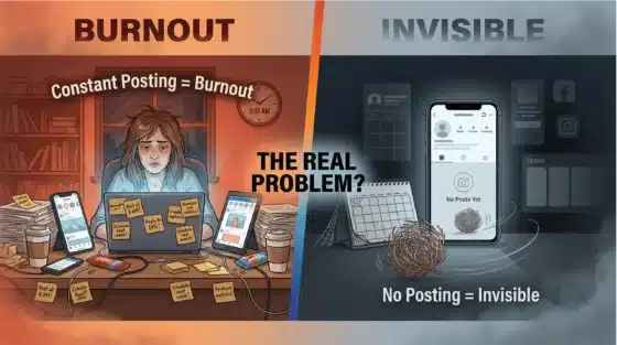 social media problem burnout vs invisible wellness practices scaled