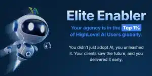 Top percent of HighLevel AI users Globally