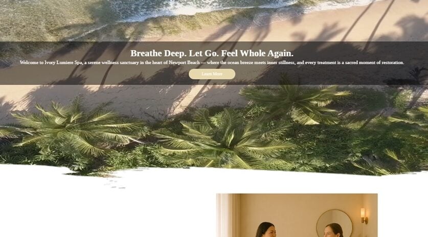 Ivory Lumiere Spa Website Created by Dadigitalsense Marketing Ivory Lumiere Spa Website Created by Dadigitalsense Marketing