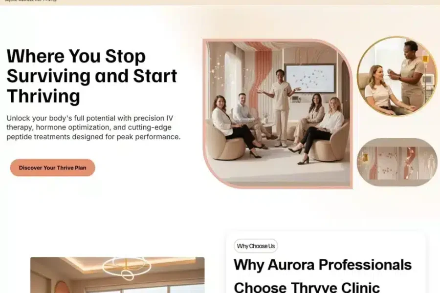 Thryve Clinic Website Created by Dadigitalsense Marketing Thryve Clinic Website Created by Dadigitalsense Marketing